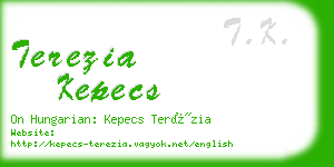 terezia kepecs business card